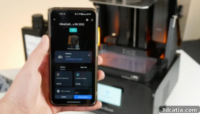BlueprintGo mobile application for HeyGears 3D printers