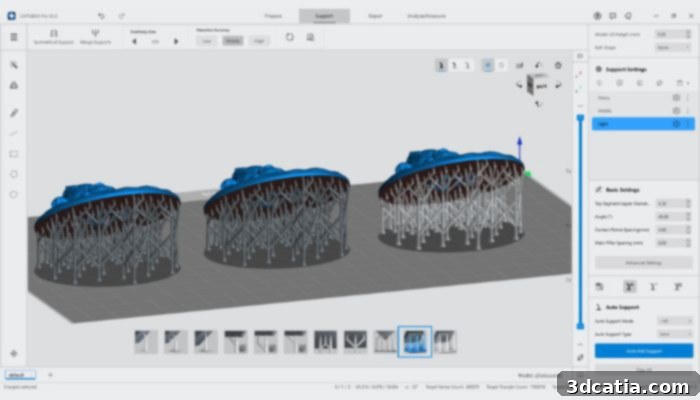 New Face Support mode in CHITUBOX Pro V2.0 for precise manual support placement