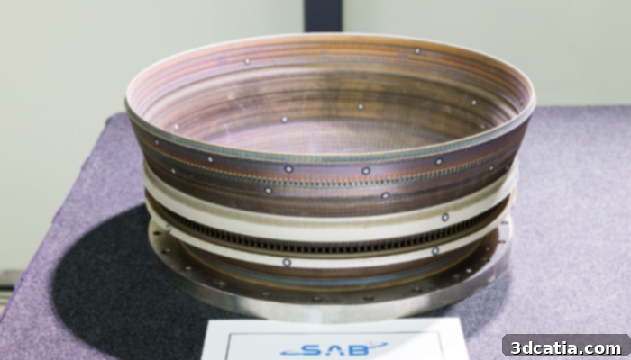 SAB Aerospace DED rocket nozzle