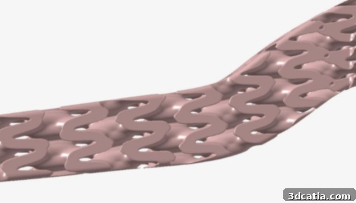 Example of surface lattice created with implicit modeling in Altair Inspire