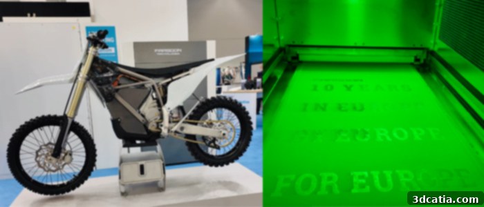 Farsoon 3D printed motorcycle frame