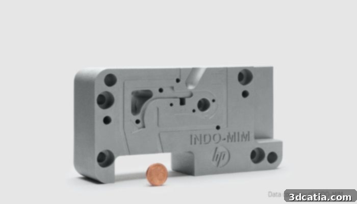 HP Metal Jet S100 produced part at Formnext 2024