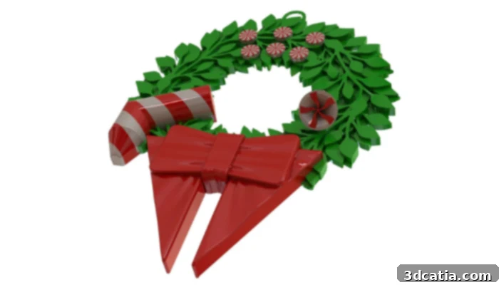 3D Printed Christmas Wreath