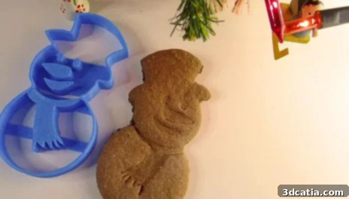 3D Printed Snowman Cookie Cutter