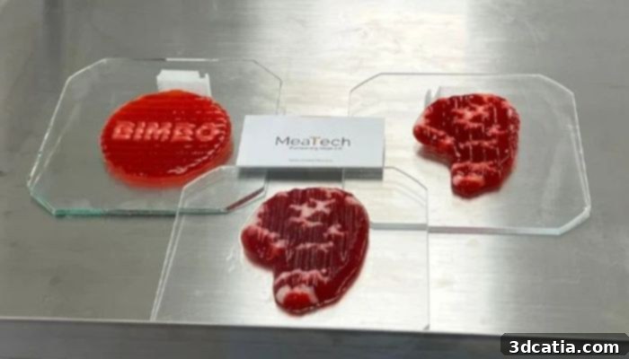 3D-printed meat from cells