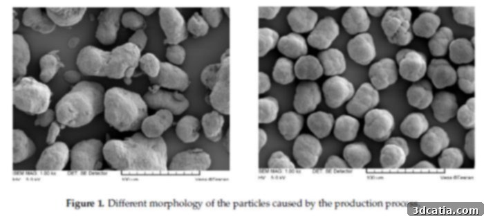 Orgasol PA12 powder compared to conventional PA12 powder