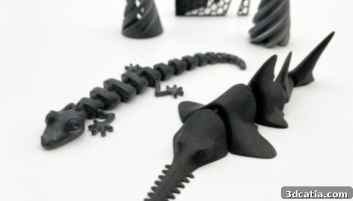 3D printed part showing improved surface aesthetics achieved with Orgasol PA12