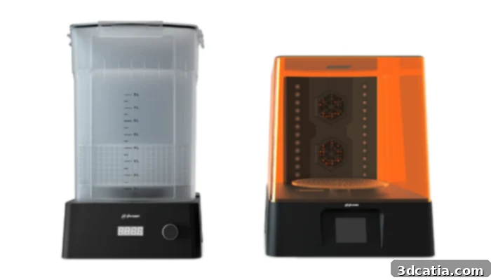Phrozen Wash and Cure Station Kit for comprehensive resin 3D print post-processing