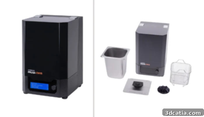 Prusa CW1S multifunctional resin 3D print post-processing machine
