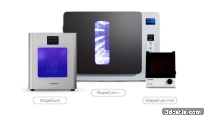 Rayshape ShapeCure Series for efficient resin 3D print curing