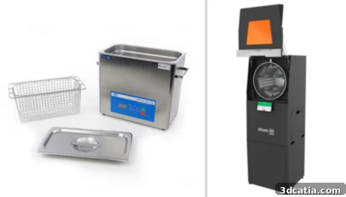 atum3D industrial-grade cleaning and curing stations for advanced resin post-processing