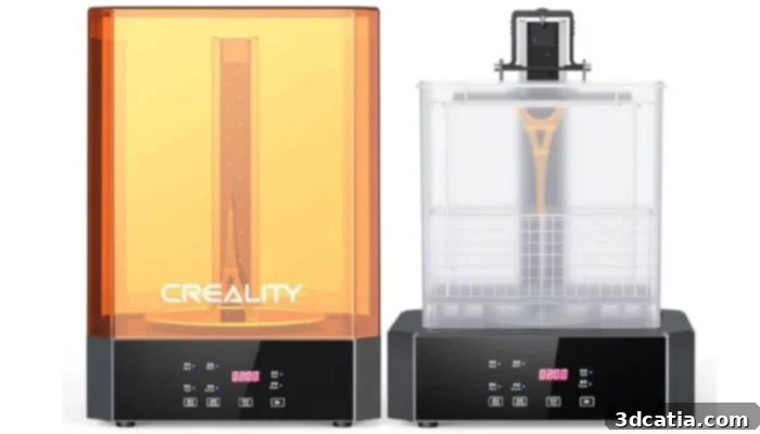 Creality UW-02 all-in-one large-format washing and curing machine for resin 3D prints