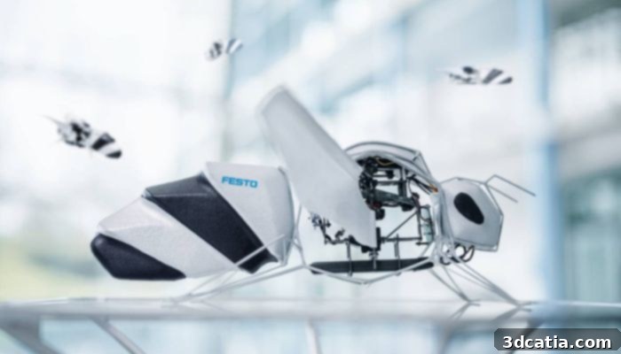 Festo's BionicBee and 3D printed components