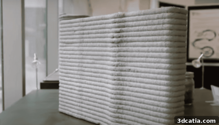 Carbon-Capturing 3D Printed Concrete developed by NTU Singapore