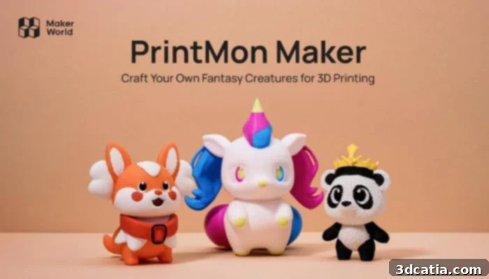 AI 3D Model Generator PrintMon Maker