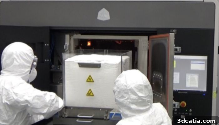 Korean army engineers operating a 3D printer