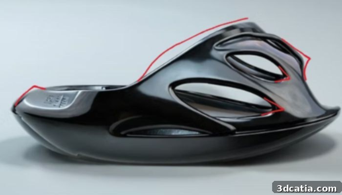 AI-generated concept design for Syntilay's 3D printed shoe