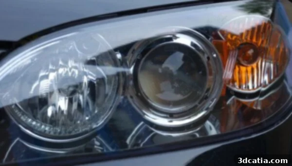 Traditional headlight lens