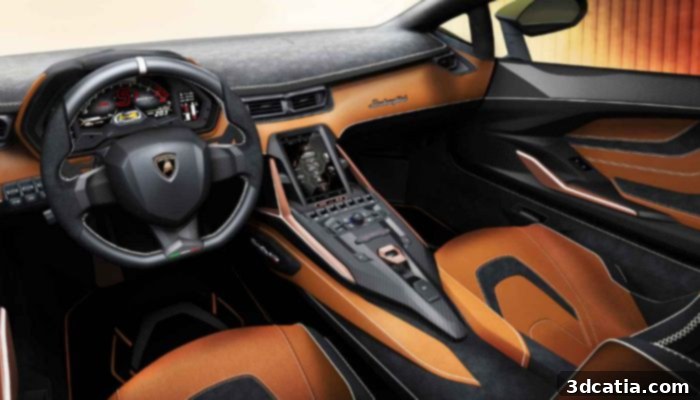 Lamborghini Sián FKP 37 interior with 3D printed vents