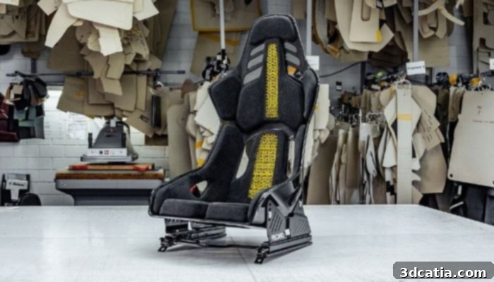 TECHART GTstreet R Flyweight race car seat with 3D printed cushions