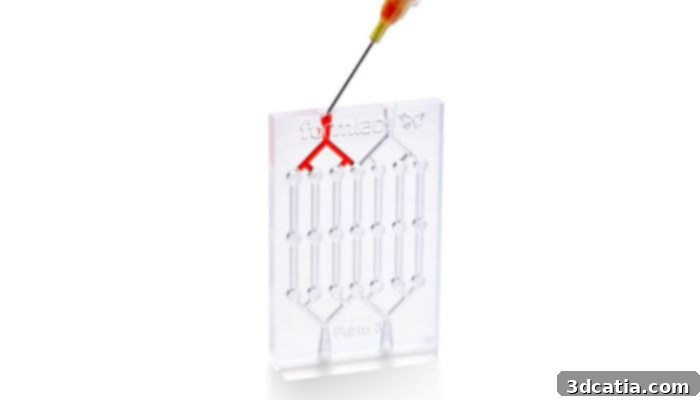 Transparent 3D printing is useful in the study of microfluidics