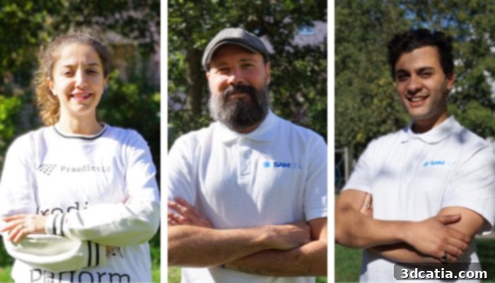 The SAMGEN team, featuring Esin Seçil ÇOMAK, Aymen Montasser, and Sajed Mejri.
