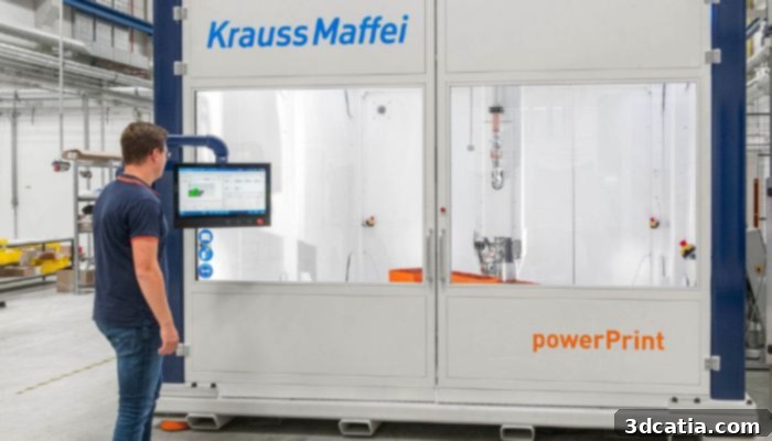 KraussMaffei powerPrint large-scale additive manufacturing solution