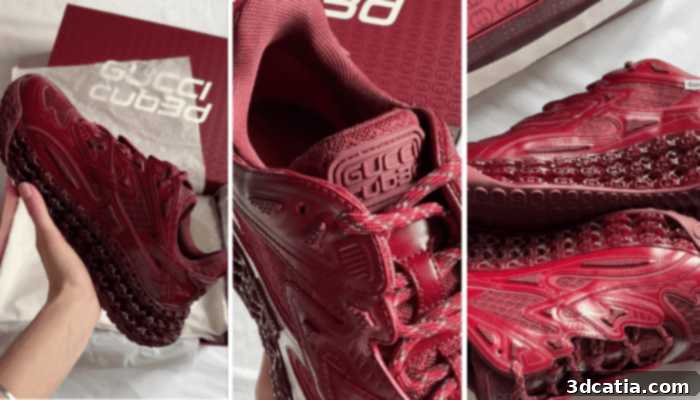 Gucci 3D printed shoe Cub3d