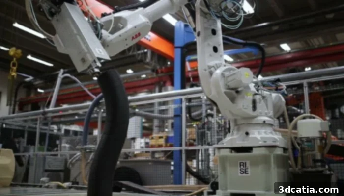 A robotic nonplanar 3D printer creating a curved pipe