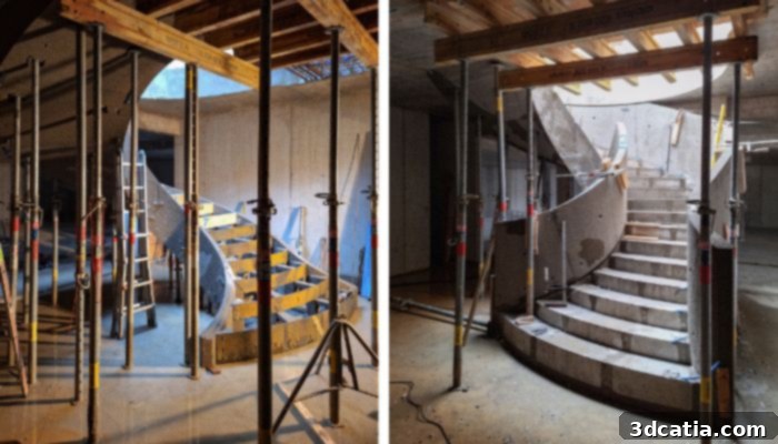 Assembly of staircase formwork