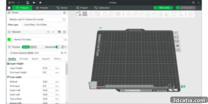 Bambu Studio Interface