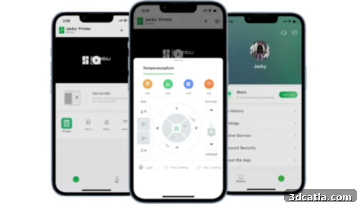 Bambu Handy App Interface