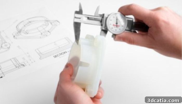 Testing 3D printed part dimensions