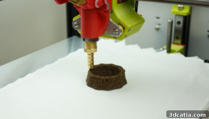 3D printing coffee grounds paste into new structures
