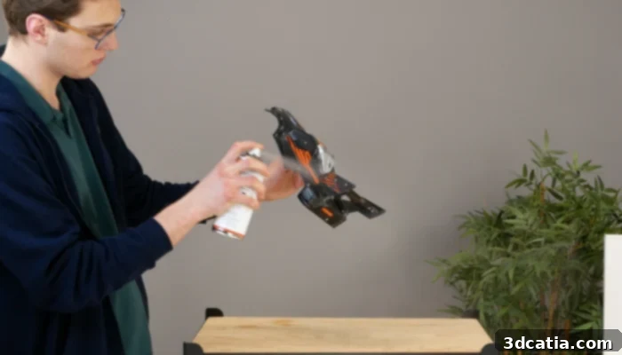 Spray matifiant