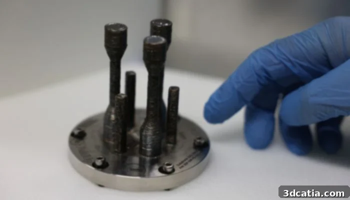 First metal part 3D printed in space by ESA, returned for testing