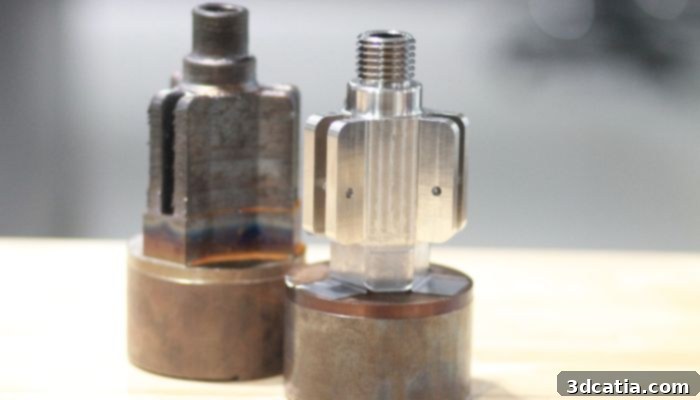 Antenna bracket mount produced using Phillips' hybrid additive and subtractive technology