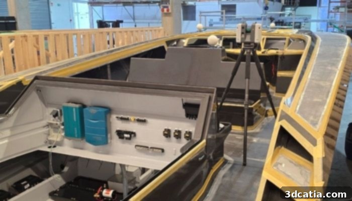3D scanning technology used for boat maintenance by Blaupause Bootsbau