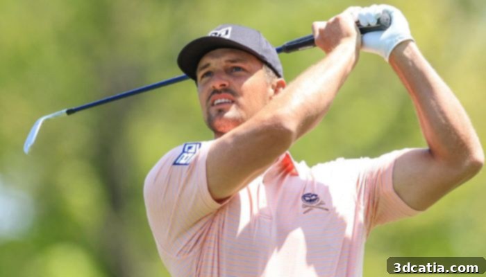 Bryson DeChambeau with a 3D printed golf club