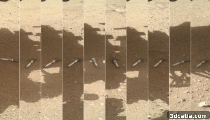 Examples of Martian rock samples that could be protected by advanced lattice structures for safe return.