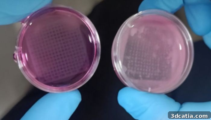 3D-printed structure of the skin with human keratinocytes