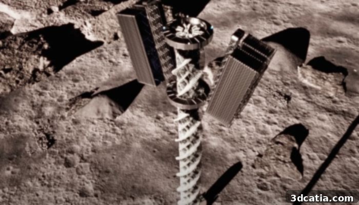 3D printed solar tower design for lunar base
