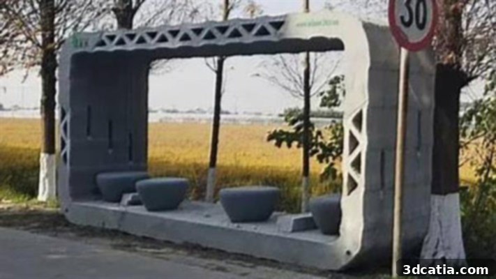 3d printed bus shelter