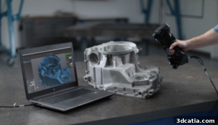 Scan-to-CAD workflow illustration
