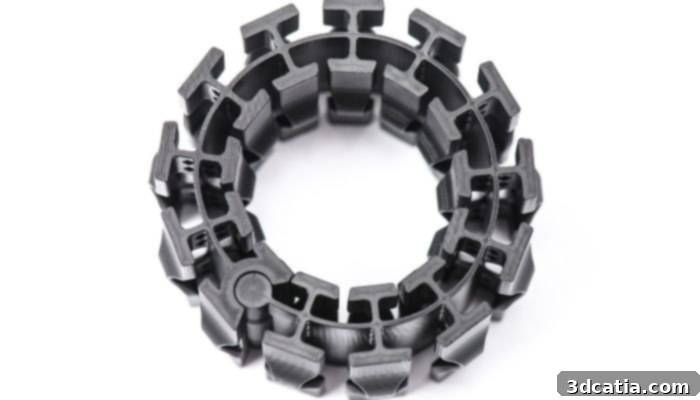 A DLS 3D printed part made for the aerospace sector