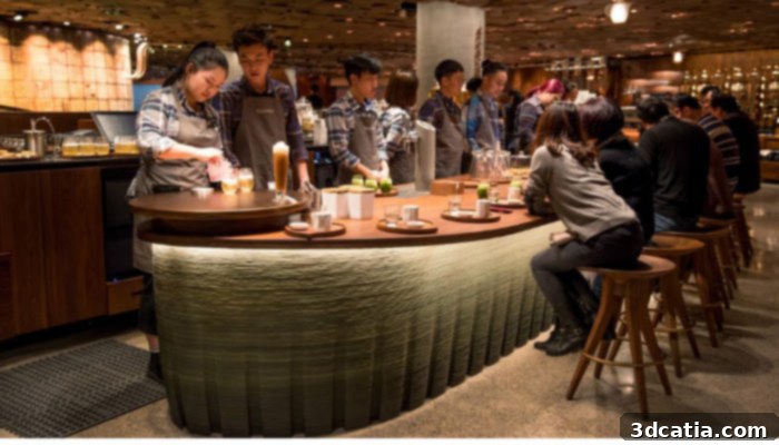 Starbucks Debuts World's First 3D-Printed Coffee Bar in Shanghai 2 3d printed starbucks