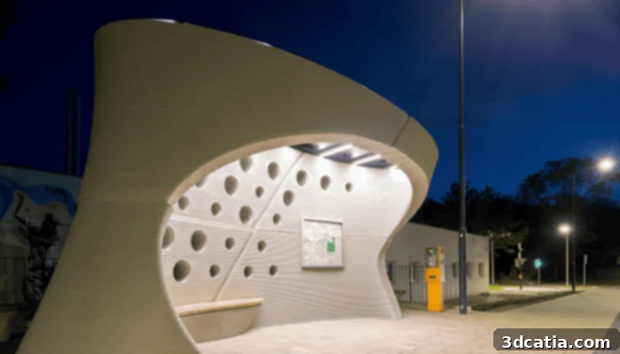 3D Printed Bus Shelter Lipského