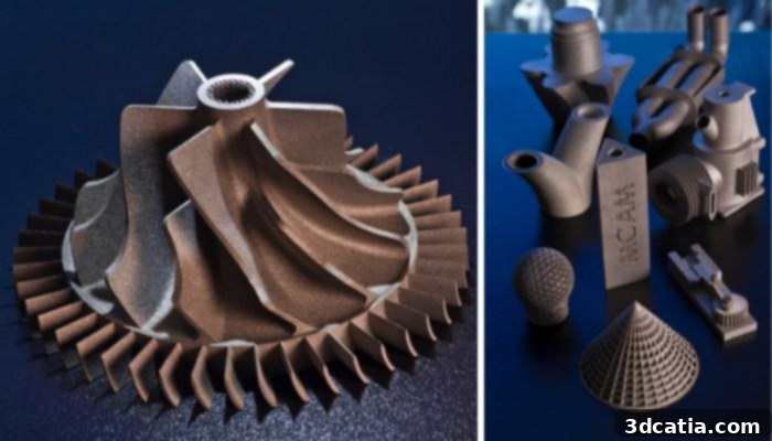 Parts made by MCAM, advancing 3D printing in Australia