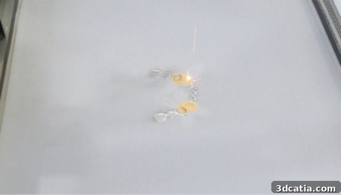 Advanced FIDENTIS dental prosthesis showcasing multi-material 3D printing.