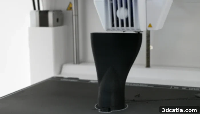 3Dnatives Lab Tests the UltiMaker S8 5 UltiMaker S8 printing a complex 3D model with precision